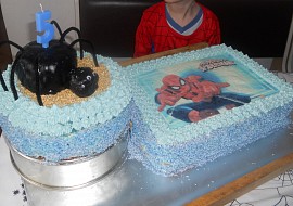Spiderman-pavoučí dort