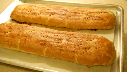 Strakonické "štrúdle", upečeno