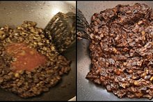 Poté přidáme worcester,chilli omáčku,promícháme a provařím.Necháme vystydnout
