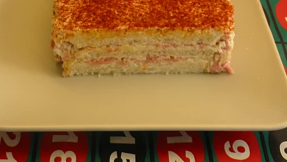TRAMEZZINI,   salámová tiramisa, TRAMEZZINI