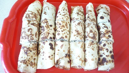 Zapékané mangoldové palačinky