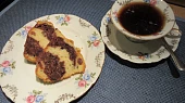 Mramorová bábovka se strouhanými jablky - vláčná a rychlá