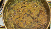 Houbové rizoto z kombinace hub sušených a čerstvých