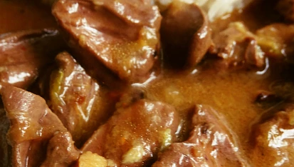 Kachní srdce na cibulce a kmínu, Kachní srdce na cibulce a kmínu