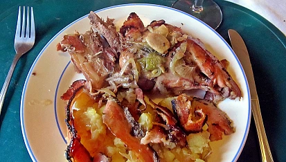 Kadlíkova nutrie v kabátku z uzeného bůčku