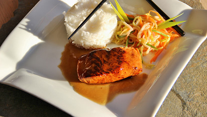 Losos v teriyaki marinádě