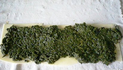Mangoldový ( špenátový  ) štrúdl s kandovaným ovocem