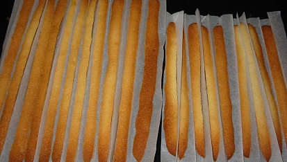 Máslové sušenky - rychlé, SUŠENKY PEČENÉ V HARMONICE