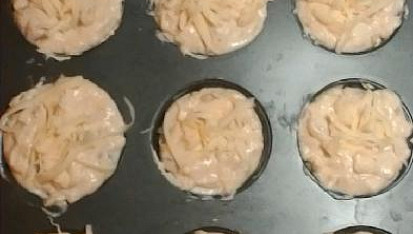 Muffiny se sýrem a anglickou slaninou