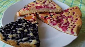 Olejová buchta s ovocem pečená na CRISP talíři