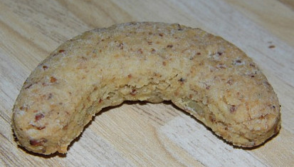 Pařížské rohlíčky s dejmalovým krémem, Upečené