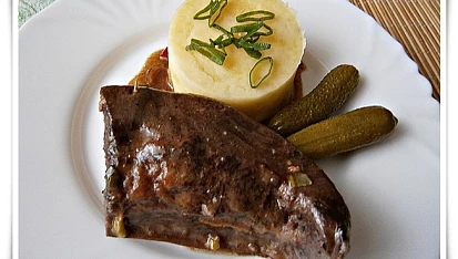 Plněná  vepřová slezina