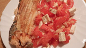 Pstruh lososovitý na grilu (Příloha - rajčatový salát)