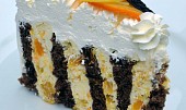 Rolovaný pomerančový dort, Zvlášť efektně vypadá dort na řezu