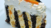 Rolovaný pomerančový dort, Zvlášť efektně vypadá dort na řezu
