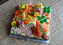 Slaný dort k 70 narozeninám