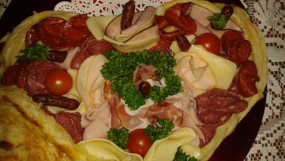 Srdce z listového těsta