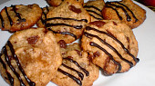 Sušenky s kandovaným zázvorem a kousky čokolády