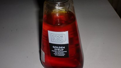 Sušenky s kandovaným zázvorem a kousky čokolády, Zlatý sirup