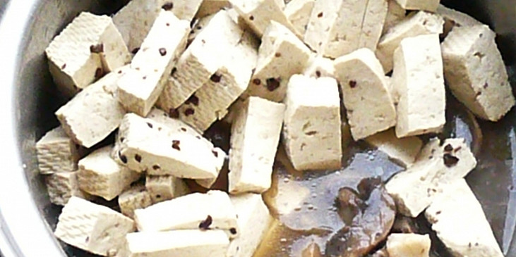 Tofu v žampionové omáčce