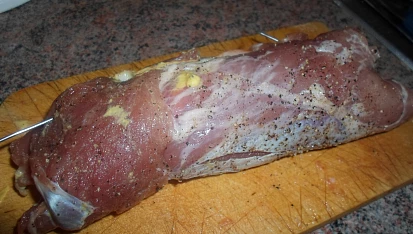 Vepřová panenka s chřestem a mrkví