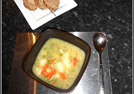 Bramborová polévka bez tuku a hub (velmi hustá)