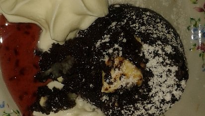 Čokoládový fondant s bílou čokoládou