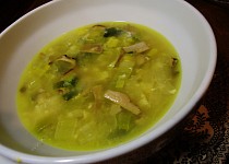 Houbovo - pórková polévka
