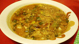 Houbovo - pórková polévka