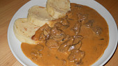 Hovězí krk Stroganov