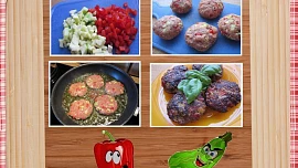 Karbanátky s cuketou a paprikou