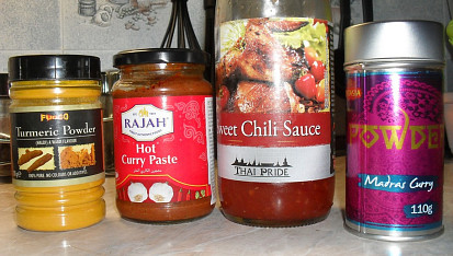 Krůtí kari (curry), kořeníčko, koření