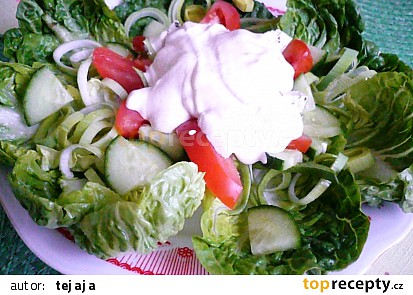 Ledový salát se zeleninou