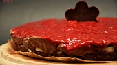 Malinový koláč - nepečený