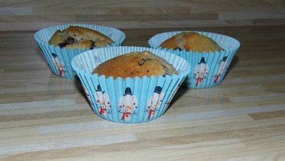Muffiny s ořechy a čokoládou