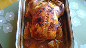 Pečené kuře, plněné kysaným zelím, Pečené kuře