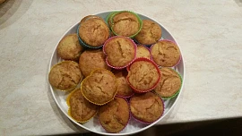 Pomerančové muffiny bez vajec
