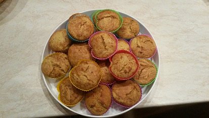 Pomerančové muffiny bez vajec