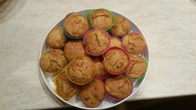 Pomerančové muffiny bez vajec