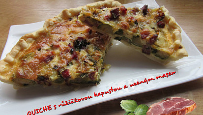 Quiche-slaný koláč se zakysanou smetanou