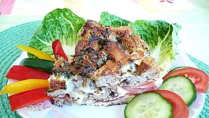 Rajčatovo - chlebový koláč