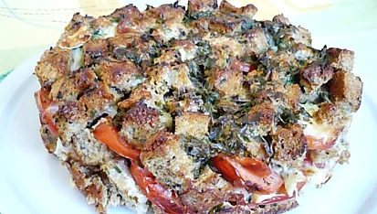Rajčatovo - chlebový koláč