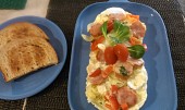 Selská omeleta z mikrovlnky (finální úprava)