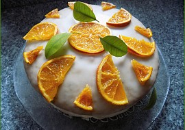 "Sluníčkový" pomerančový dort