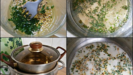 Domácí „Šmakoun“ s citronovým pepřem a petrželkou à la bílek v přestrojení