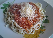 Špagety s rychlou kečupovou omáčkou