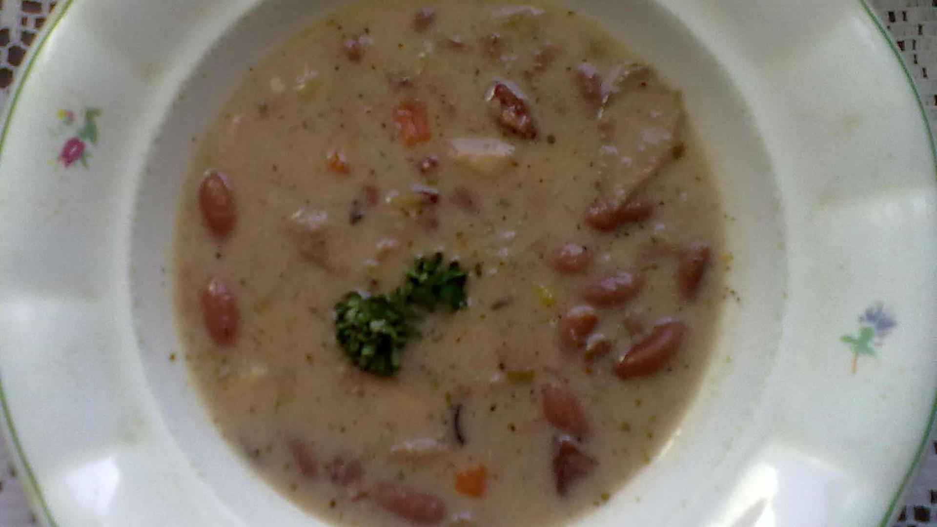 Svačinová fazolová polévka ze Šlajfu“