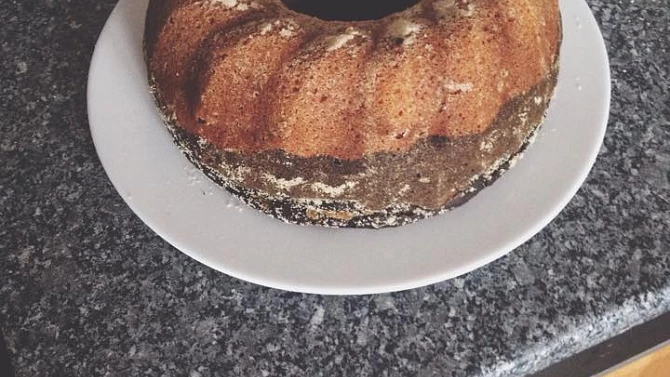 Tvarohová bábovka s mrkví a jablky, :)
