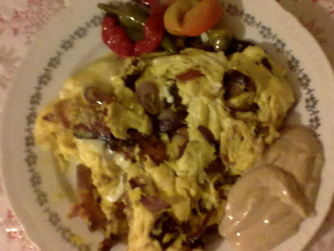 Vaječná omeleta s topinkou dle hajného ze „Šlajfu“, Vaječná omeleta dle hajného ze „Šlajfu“