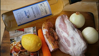 Vepřová plec na víně, Část použitých surovin